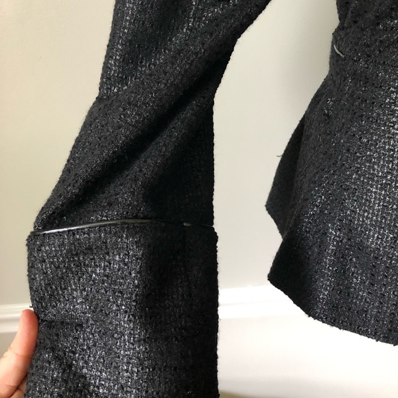 ZARA BASIC dark grey tie waist button pea coat XL - Picture 4 of 8